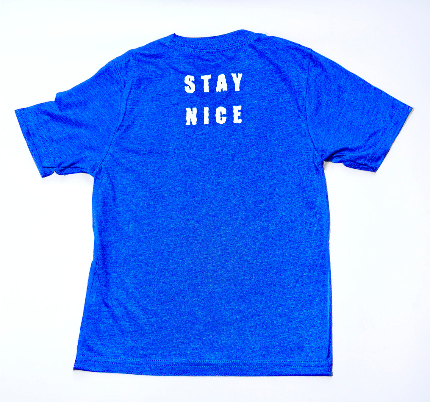 Stay Nice Youth Oversized “OG” Logo Tee - Blue