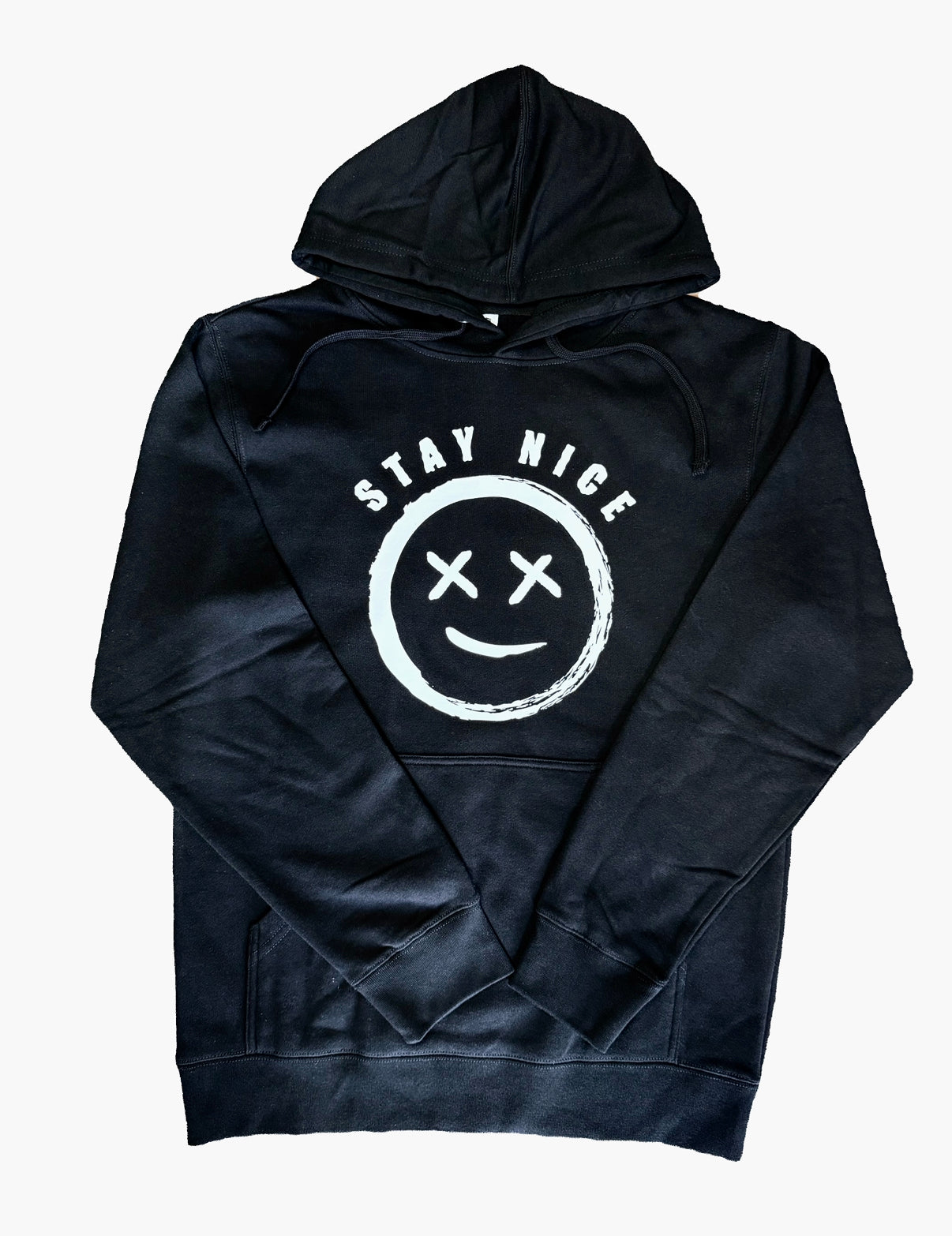Stay Nice Oversized “OG” Logo Hoodie - Black