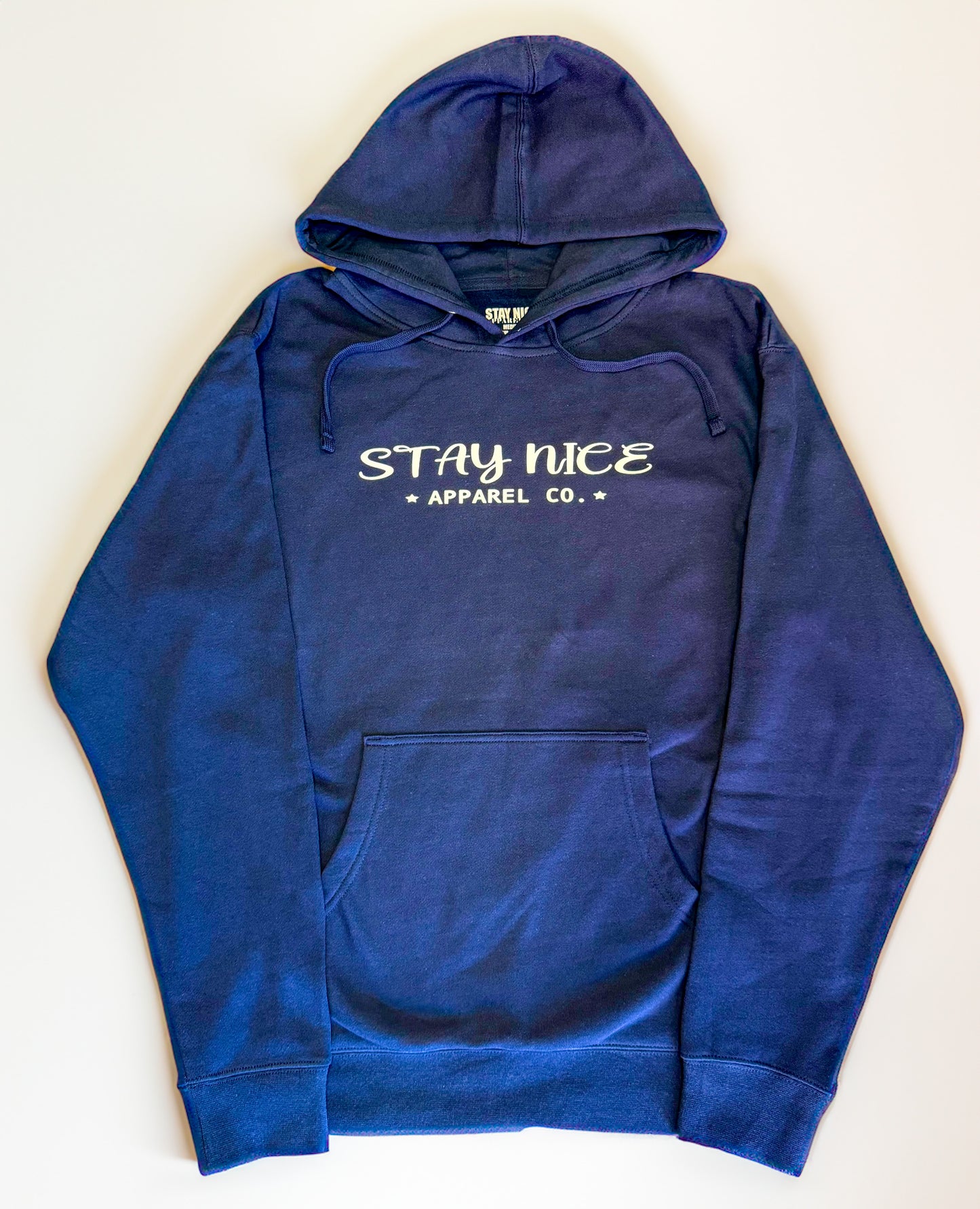 Stay Nice Unisex “Apparel Co.”Pullover Hoodie - Grey Heather