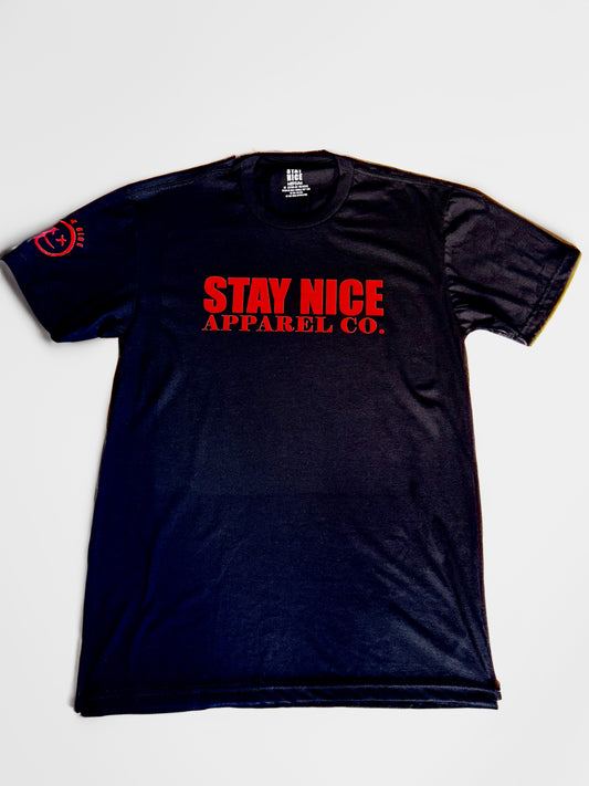 Stay Nice “Apparel Co.” Tee - Black